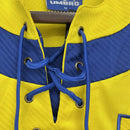 Camisa Retrô Parma I Champion 1993/95 Masculino Amarelo e Azul